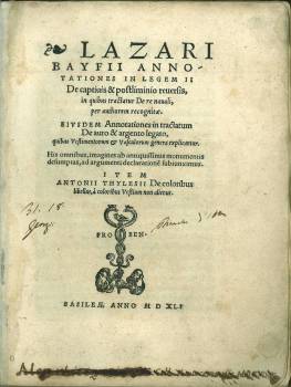 Annotationes in Legem II: De captiuis & postliminio reuersis, in quibus tractatur De re navali, p...