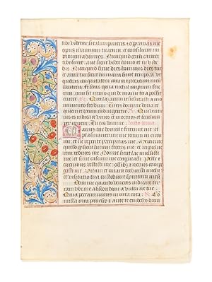 Illuminated leaf from a Book of Hours