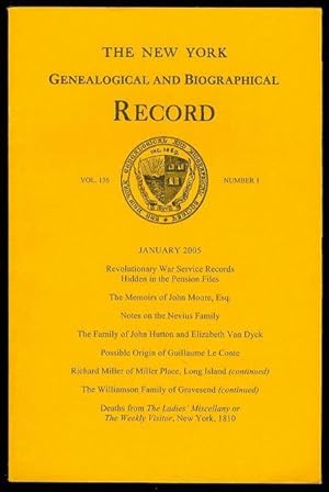 The New York Genealogical and Biographical Record (Vol. 136, No. 1, January 2005)