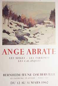 Ange Abrate, Les Neiges - Les Torrents - Les Calanques.