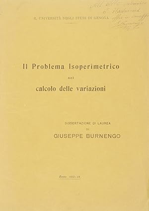 Il Problema Isoperimetrico nel calcolo delle variazioni. Dissertazione di Laurea di Giuseppe Burn...