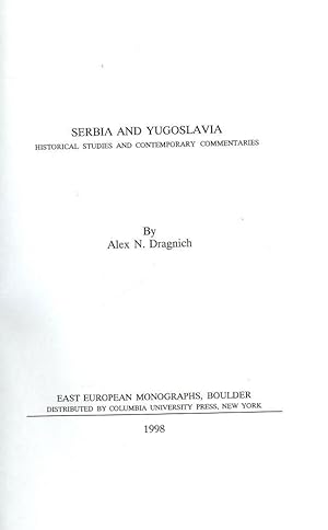 SERBIA AND YUGOSLAVIA