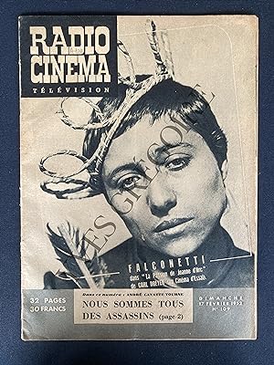 RADIO CINEMA TELEVISION-N°109-17 FEVRIER 1952
