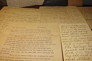 1886 - 1908 ARCHIVE OF HANDWRITTEN AND TYPESCRIPT LETTERS BACK HOME FROM AN INTELLIGENT, OBSERVAN...