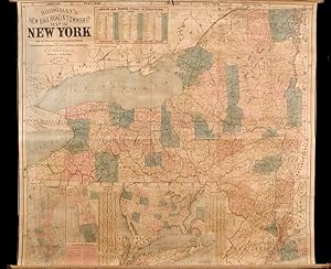 Bridgeman's New Rail Road & Township Map of New York.