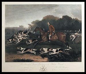 This Print of T. Goosey, Huntsman, to the Belvoir Hounds, is dedicated to the Lord Forrester, mas...