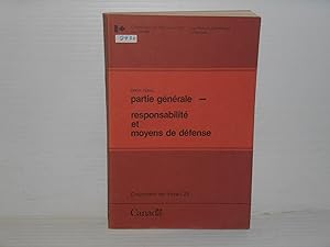 Droit Pénal Partie Générale Responsabilité et Moyens De défense/Criminal Law, the General Part: L...
