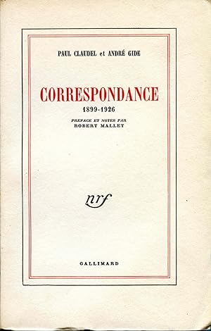 Correspondance. 1899-1926. Préface et notes par Robert Mallet.