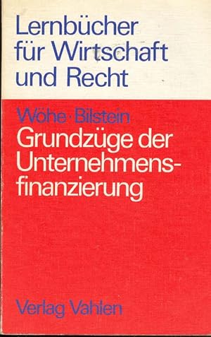 Grundzüge der Unternehmensfinanzierung.