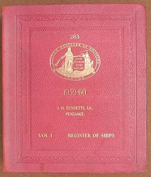 LLOYD'S REGISTER OF SHIPs; Volume 1 1962-1963