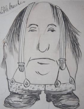 Caricature Self-Portrait "Little Breeches"