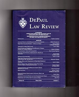 DePaul Law Review - Winter 2014. Litigation, Tort Claims, Evolution of Large Law Firms