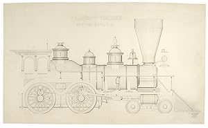 Freight Engine. New York & Erie R.R. An original drawing