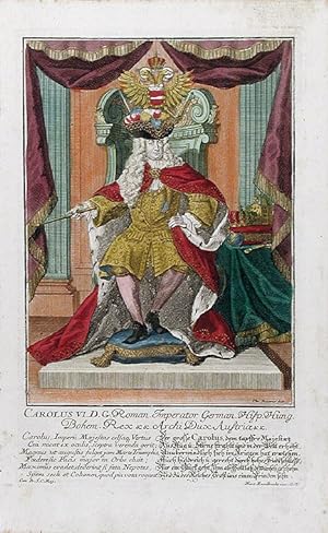 [Holy Roman Emperor Charles VI] Carolus VI. D. G. Roman Imperator German Hisp. Hung. Bohem. Rex &...