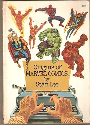 Origins of Marvel Comics. Also Included is Loose Leaf Insert Newspaper Cutting Obituary of Stan L...