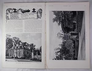 Original Issue of Country Life Magazine Dated January 23rd 1904, with a Main Feature on Wotton Ho...