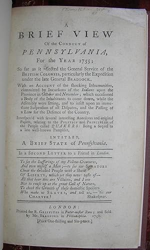 A Brief View of the Conduct of Pennsylvania, for the year 1755.