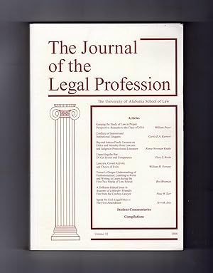 The Journal of the Legal Profession: Volume 32 - 2008.