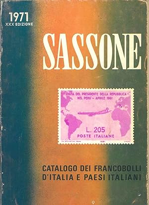 Sassone semplificato. Catalogo dei francobolli d'Italia e paesi italiani. 1971, XXX edizione