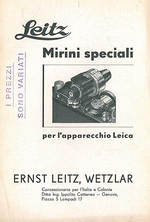 Mirini speciali per l'apparecchio Leica