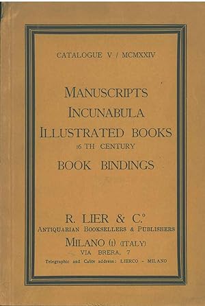 Manuscripts Incunabula Illustrated Books 16.th century Book Bindings
