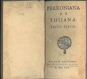 Perroniana et Thuana. Editio tertia