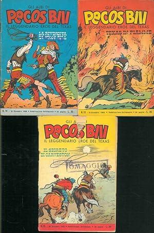 Gli albi di Pecos Bill il leggendario eroe del Texas. Fascicoli n. 13, 14 e 15; 1960