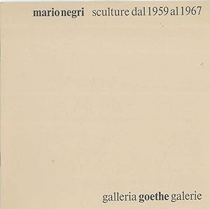Mario Negri alla Galleria Goethe di Bolzano. 1968