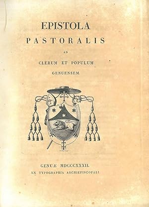 Epistola pastoralis ad Clerum et populum genuensem