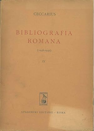 Bibliografia romana. (1948-1949)