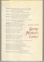 George Herbert's Lyrics