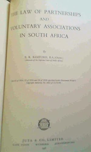 The Law of Partnerships and Voluntary Associations in South Africa