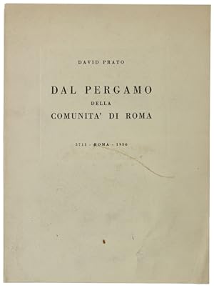 DAL PERGAMO DELLA COMUNITA' DI ROMA.: