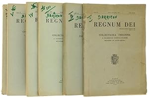 REGNUM DEI. Collectanea Theatina a Clericis Regularibus quater in anno edita.: