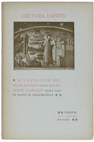 IL CANTO XVIII DEL PURGATORIO letto nella sala di Dante in Orsanmichele.:
