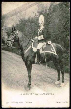 S. M. El Rey Don Alfonso XIII; Antique Postcard