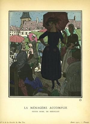 La Menagere Accomplie: Petite Robe, De Doeuillet Print from the Gazette du Bon Ton