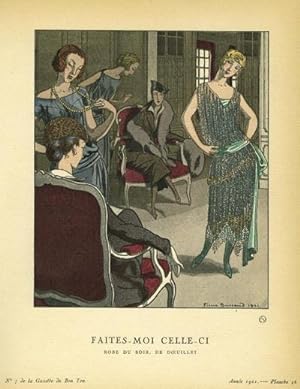 Faites- Moi Celle-Ci: Robe du Soir, De Doeuillet Print from the Gazette du Bon Ton