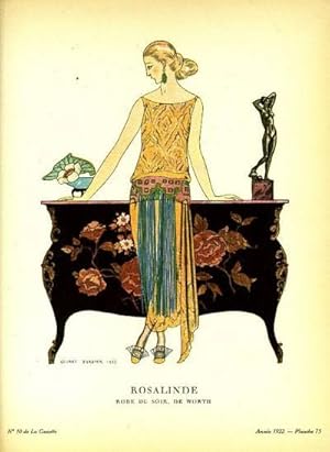 Rosalinde. Robe du soir, de Worth. Print from the Gazette du Bon Ton