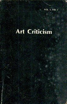Art Criticism, Vol. 2, No. 1