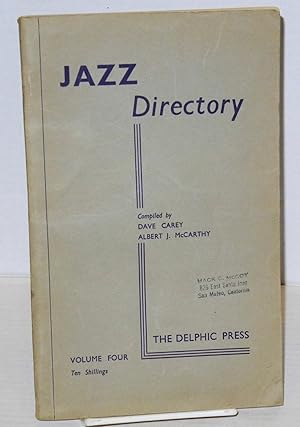 The directory; of recorded jazz and swing music (including gospel and blues records); volume four...