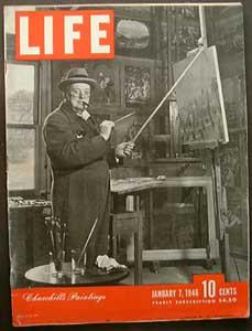 Life Magazine January 7, 1946 - Cover: Churchill's Paintings