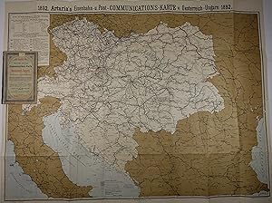 Eisenbahn- und Post-Communications-Karte von Oesterreich-Ungarn und den nördlichen Balkanländern ...