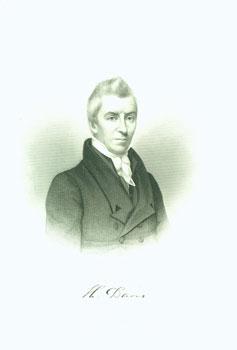 Engraved Portrait of Rev. Henry Davis. D. D, Second President of Hamilton College.