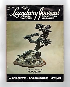 Lapidary Journal -July, 1967. Carving Materials of Alaska; Cultured Pearl; Trobriand Cross; Swirl...
