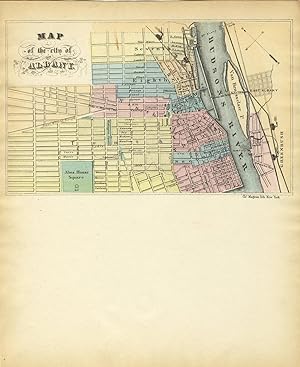Map of the city of Albany