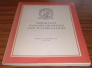 Christie's Important English Drawings and Watercolours Tuesday 18 November1980 Catalogue