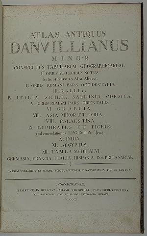 Atlas antiquus minor. In usum scholarum ex maiori forma auctoris, curatior redactus et editus. Nü...