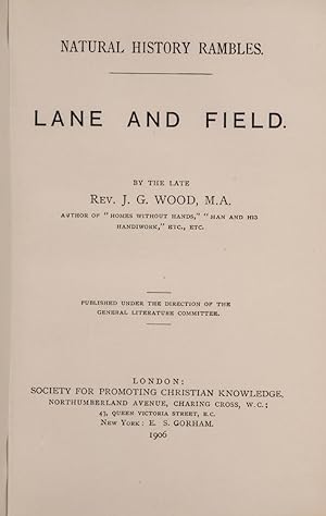 Natural History Rambles: Lane and Field