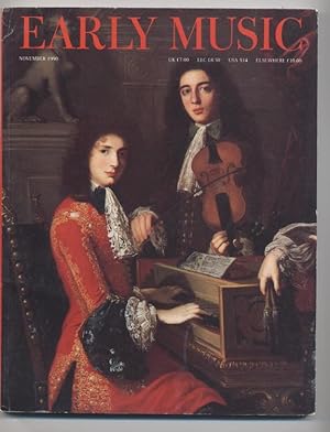 Early Music magazine, Volume 18, Number 4, November 1990